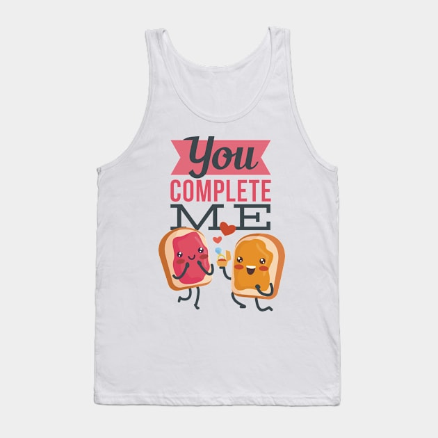 Jam & Peanut Butter Sandwich Toast Valentine's Day Costume Tank Top by barranshirts